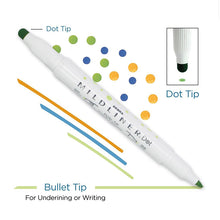 Zebra Mildliner Dual Tip Dot Marker, 5 Assorted Color Set