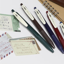 Zebra Sarasa Vintage Pens, Dark Colors, Set of 5