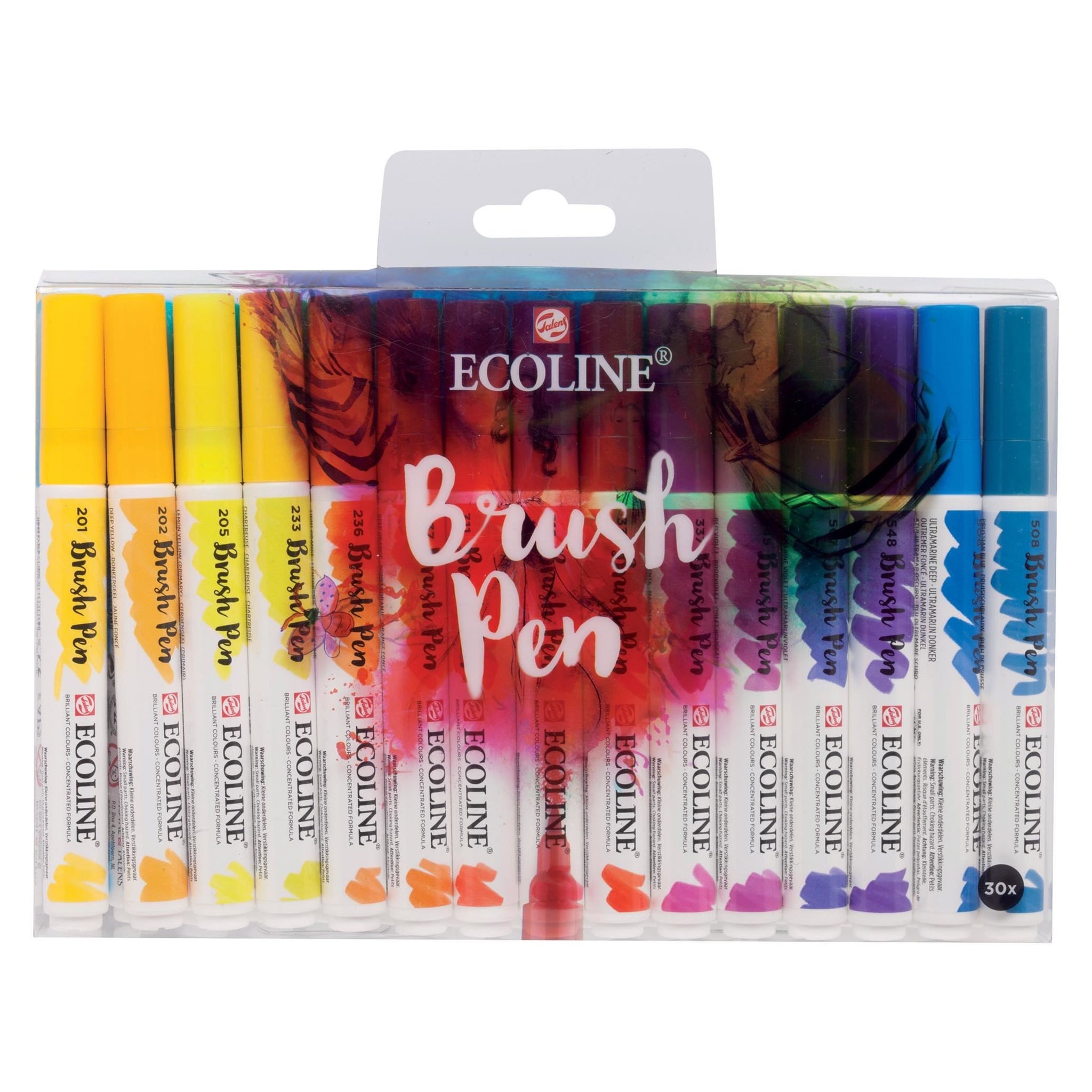 kwaadaardig Reis Bekijk het internet Royal Talens Ecoline Watercolor Brush Pen, Basic Shades, Set of 30 – ARCH  Art Supplies