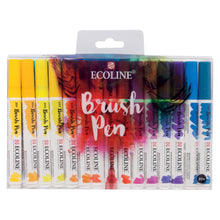 Royal Talens Ecoline Watercolor Brush Pen, Basic Shades, Set of 30