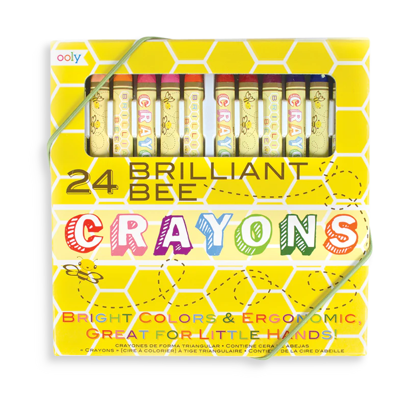 Ooly Brilliant Bee Crayons, Set of 24