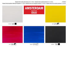 Amsterdam Acrylic Paint Set of 5 Colors, 120ml tubes