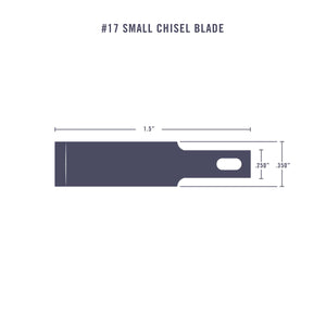 Excel #17 Chisel Blade 5 PK