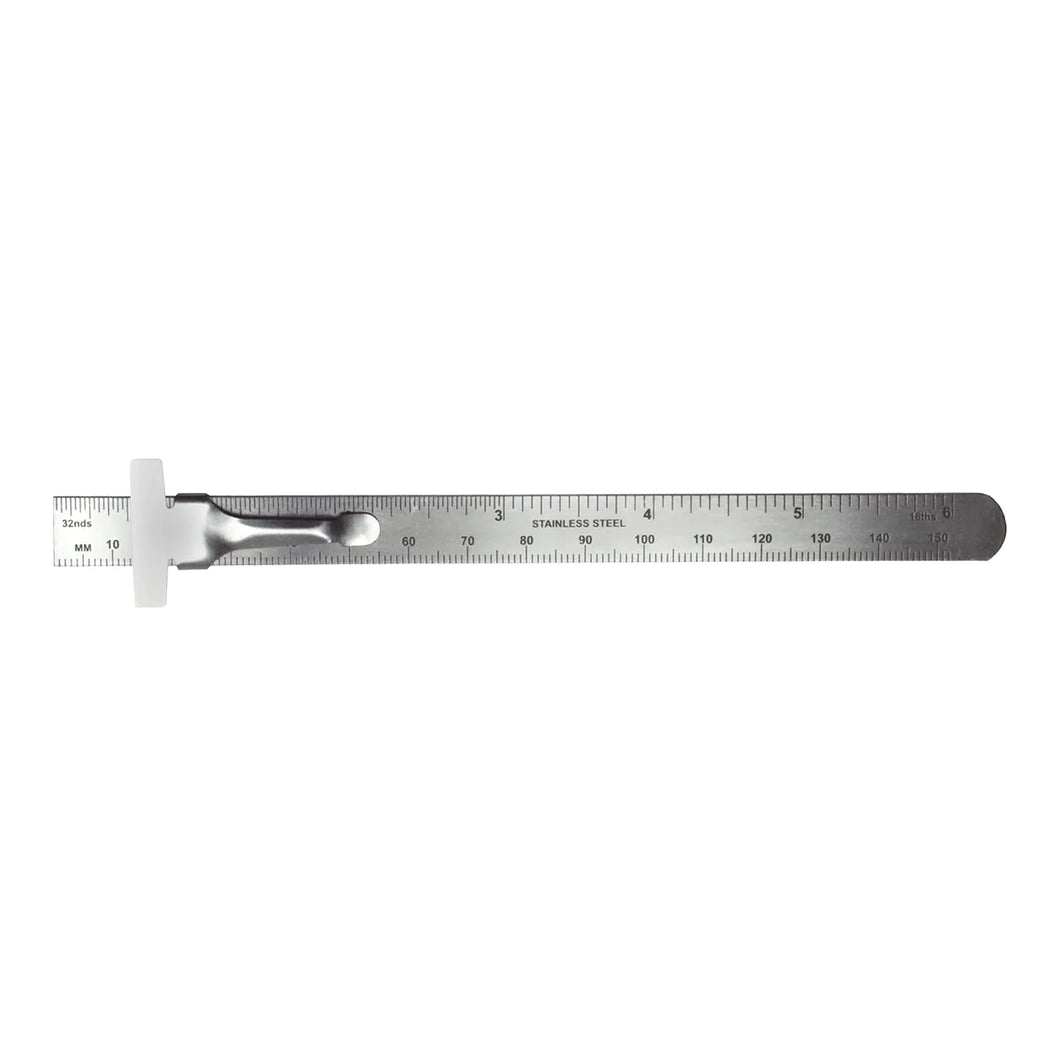 Double Side Stainless Steel 6 inch Ruler | Esslinger