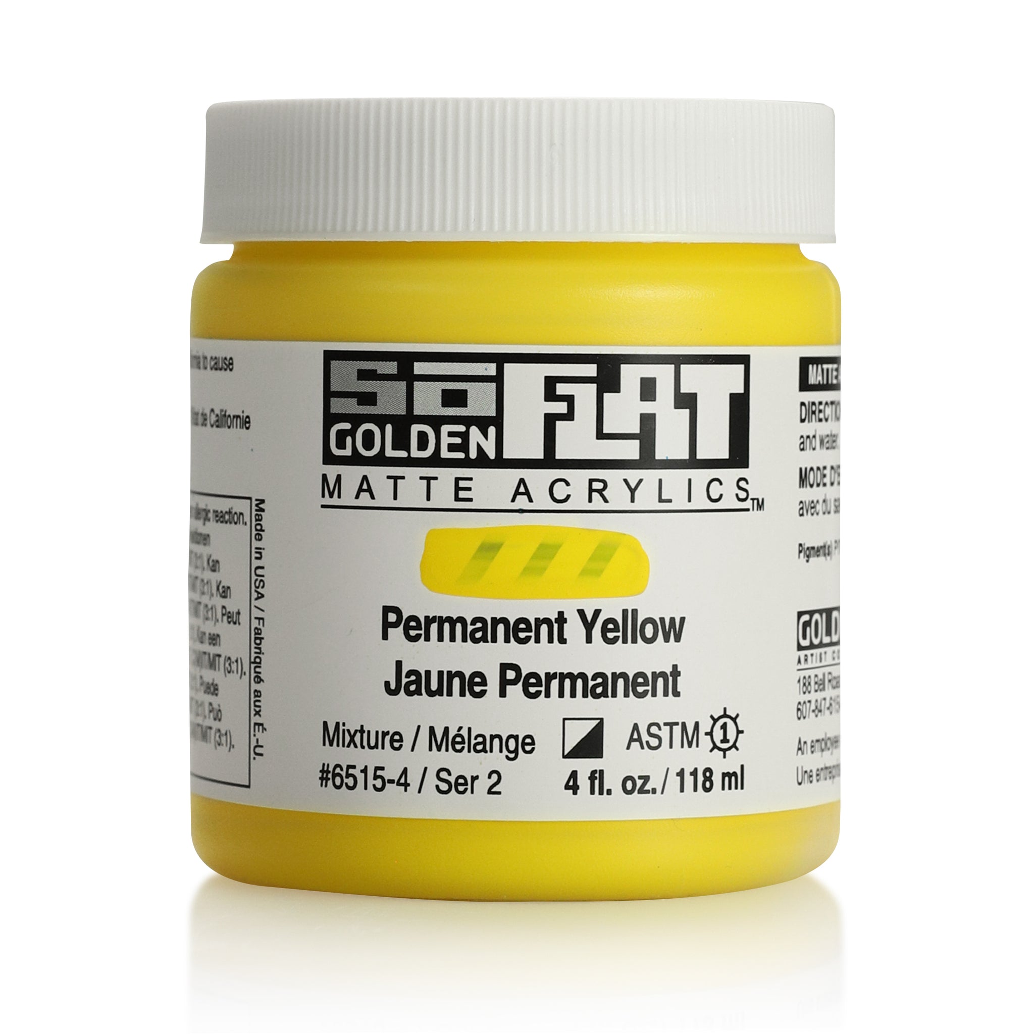 Golden SoFlat Matte Acrylic Paint - Medium Orange, 118 ml, Jar
