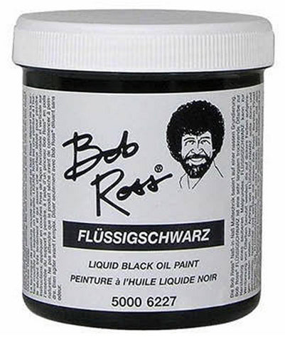 Bob Ross Black Liquid Acrylic Basecoat 4oz (118ml) Bottle