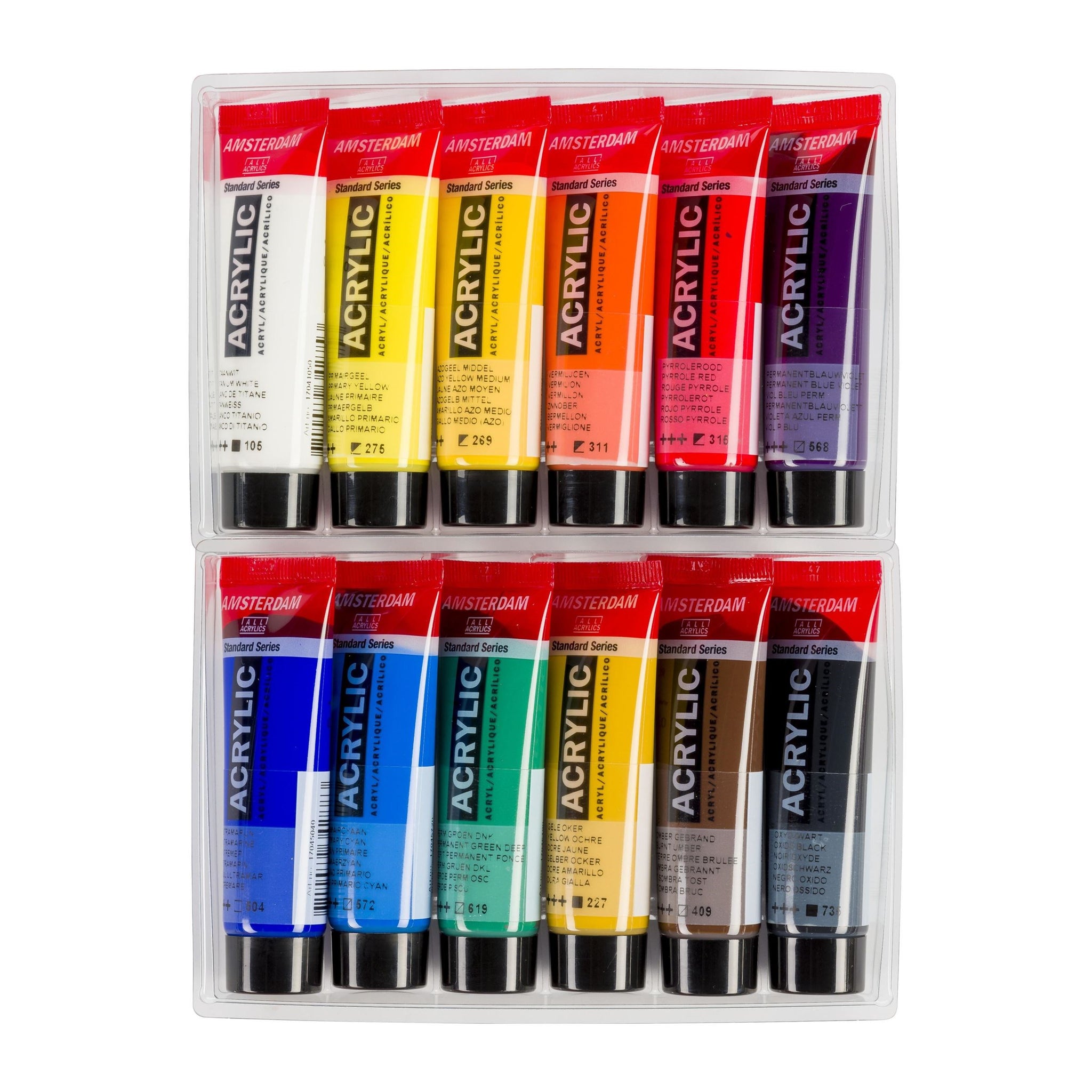 Amsterdam Acrylic Paint Set of 12 Colors, 20ml Tubes – ARCH Art Supplies