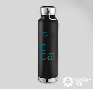 CCA Insulated Water Bottle - 22oz, Black