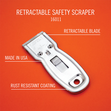 Excel Metal Retractable Safety Scraper with 6 Blades