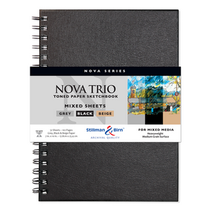 Stillman & Birn, Nova Trio Series Mixed Sheets Sketchbooks, Various Sizes
