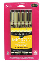 Sakura Pigma Micron 6 Pen Set (005 to 08, Black)