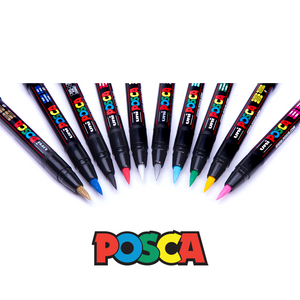 POSCA Paint Markers, Brush Tip