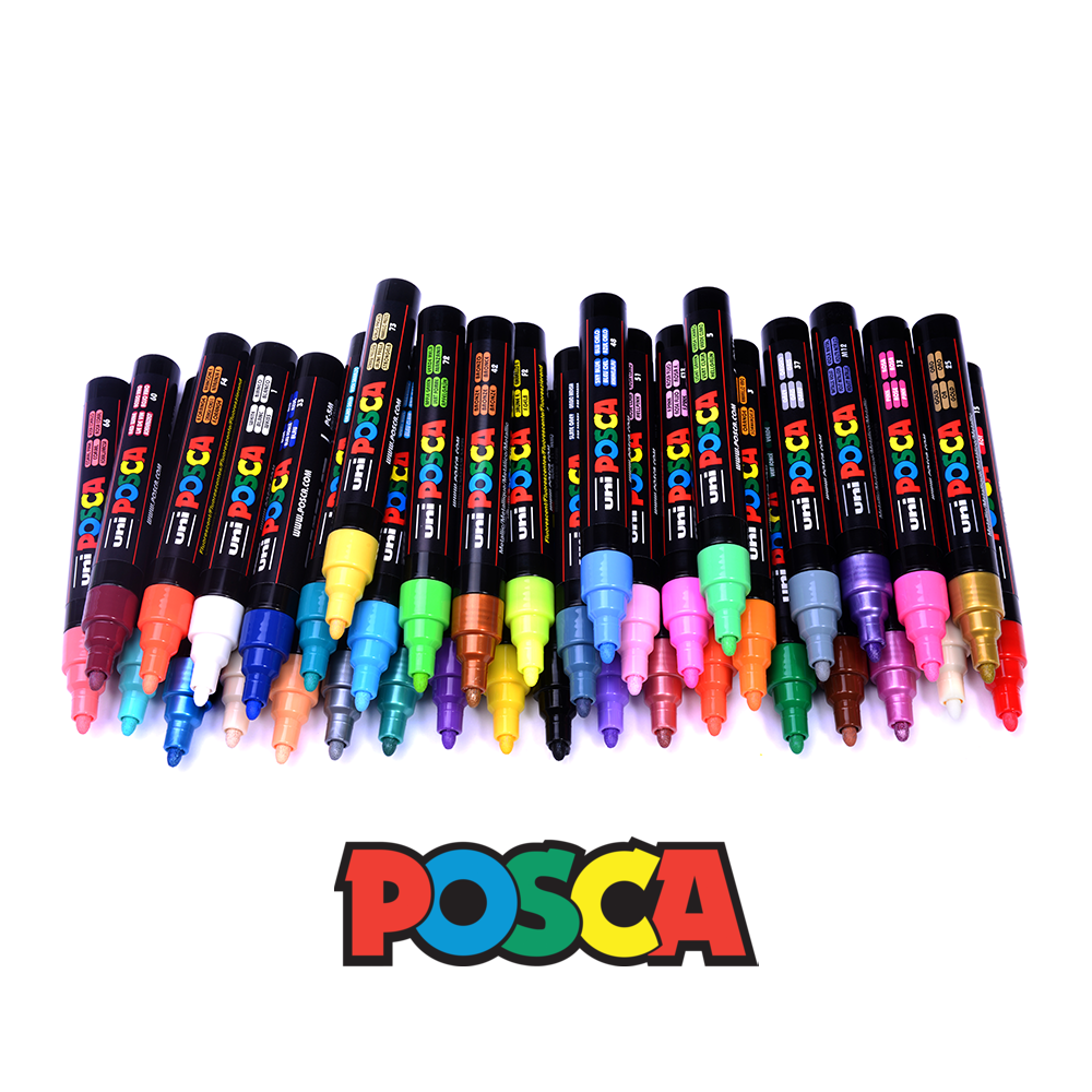 POSCA Paint Markers, Brush Tip – ARCH Art Supplies