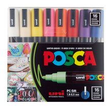 POSCA Paint Markers, 16 Color Medium Tip Set