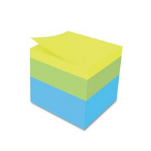 Post-it® Notes Cube, 3 in x 3 in, Assorted, 400 pk