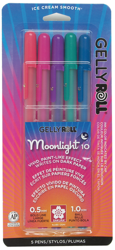 SAKURA Gelly Roll Moonlight Gel Pens - Bold Point Opaque Ink Pen for  Journaling, Art, or Drawing - Bold Line - Assorted Bright Ink - 16 Pack