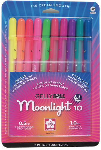 Sakura Gelly Roll Moonlight Pen Set, Bold Line, 10 Colors