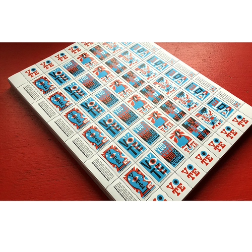 VoteVoteVote - Sheet of Stamps