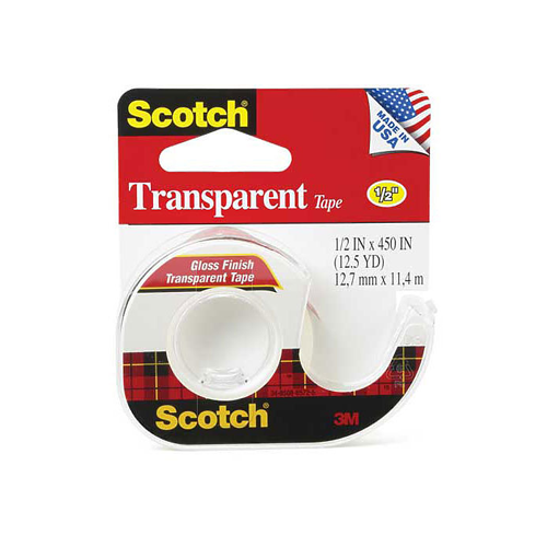 One Inch Core Office Supply Glossy Adhesive Tape Business Source Glossy Transparent ...