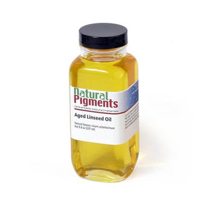 Natural Pigments Aged Refined Linseed Oil (8 fl oz)