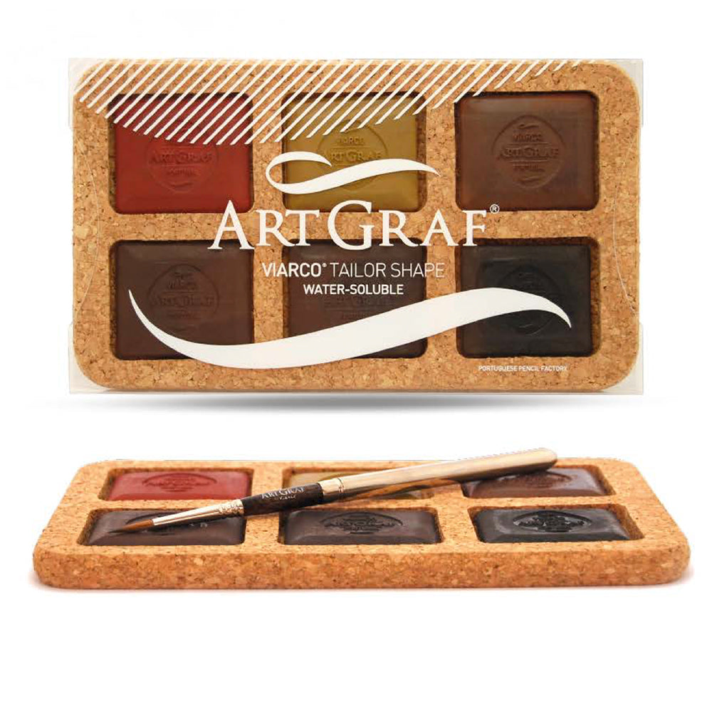 Tiza De Sastre Viarco Art Graf - Negra, Soluble En Agua, Perfecta Para Marcado En Telas