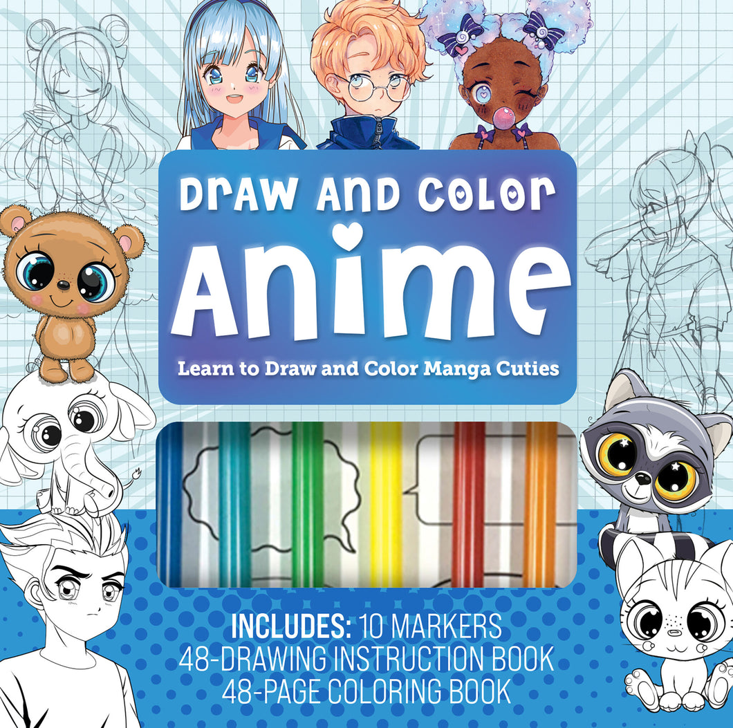 Draw and Color Anime Kit