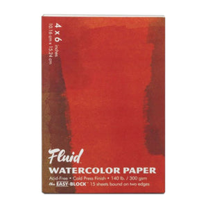  Van Gogh Watercolor Paper Pad, 140lb, Black Paper, 12