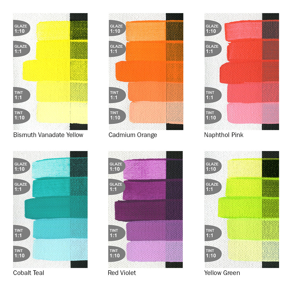 GOLDEN SoFlat Matte Zing Set 6 Colors – ARCH Art Supplies