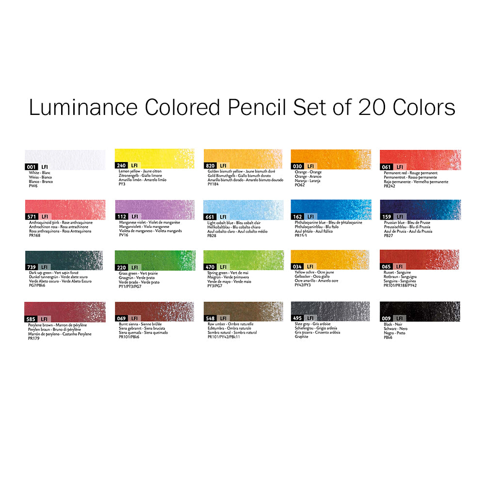 Caran d'Ache Luminance Colored Pencil Sets – ARCH Art Supplies, Luminance  Colored Pencils