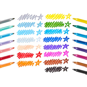 Ooly Rainbow Sparkle Glitter Markers, Set of 15