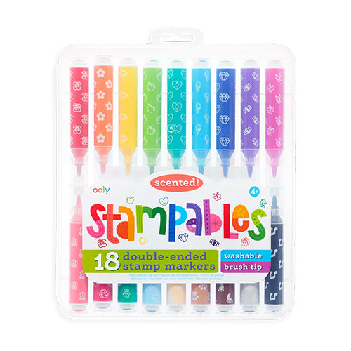 Stampables Double-Ended Stamp Markers - Set of 18 - OOLY