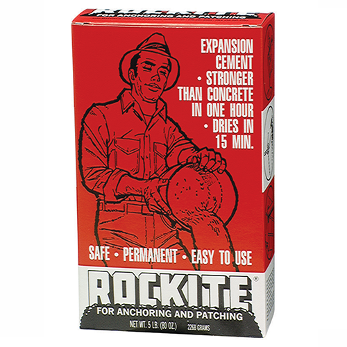 Rockite Expansion Cement, Gray, 5lbs