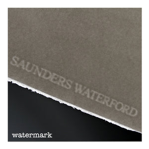 Saunders Waterford Watercolor Paper - 22 x 30, White, 90 lb, Hot Press, Single Sheet