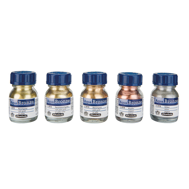 Schmincke Aqua Bronzes, 20ml Jars, Various Colors