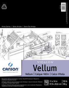 Canson Vidalon Vellum Pads and Sheets